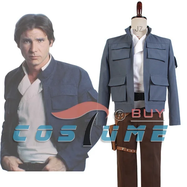 Взрослые мужчины звезда Империя удары назад Хан Соло Косплей Костюм Полный