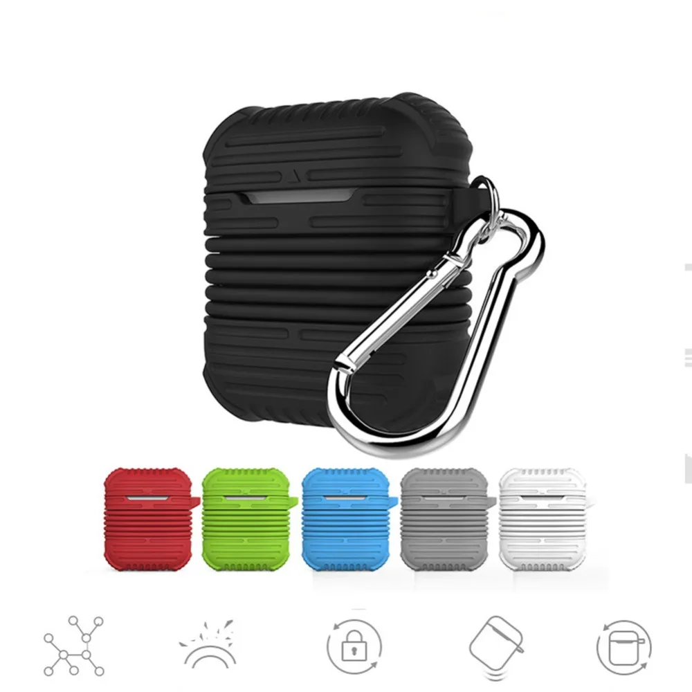 Новый 2 в 1 чехол для наушников AirPods силиконовый беспроводной Bluetooth наушники Air Pods