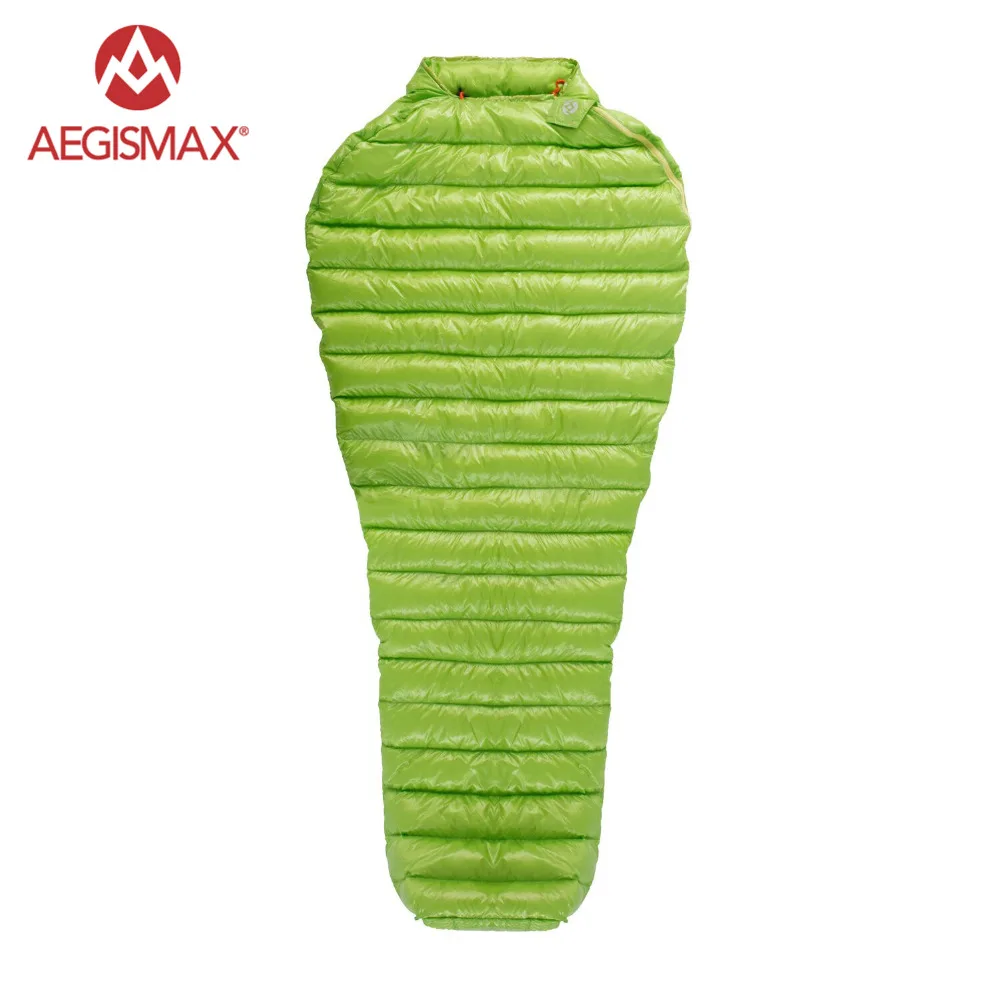 AEGISMAX Outdoor Camping  Ultralight 95% Goose Down Mummy  Sleeping Bag Three-Season Down Sleeping Bag