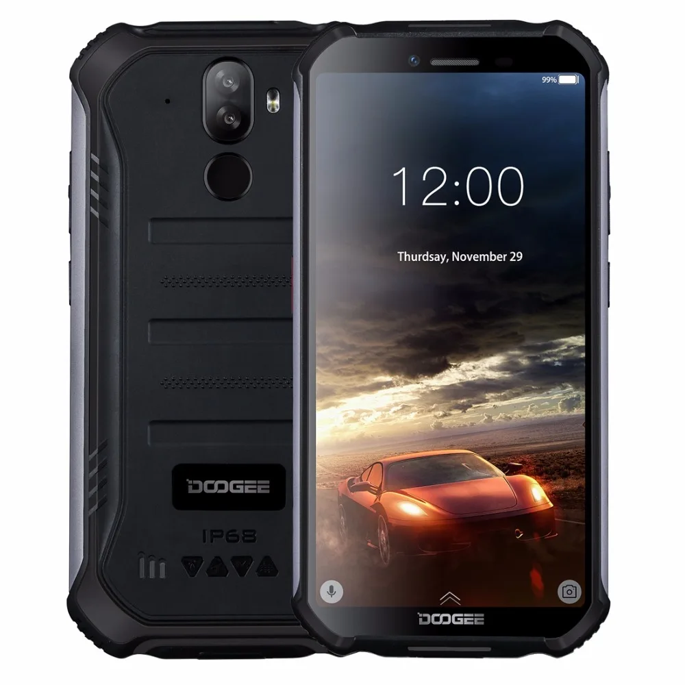 

DOOGEE S40 4G Network Rugged Mobile Phone 5.5" Display 4650mAh MT6739 Quad Core 3GB RAM 32GB ROM Android 9.0 8.0MP IP68/IP69K
