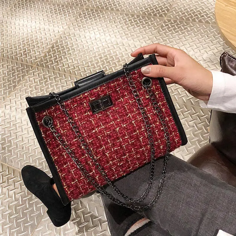 Летние женские роскошные кожаные сумки на плечо с цепочкой Дамский клатч