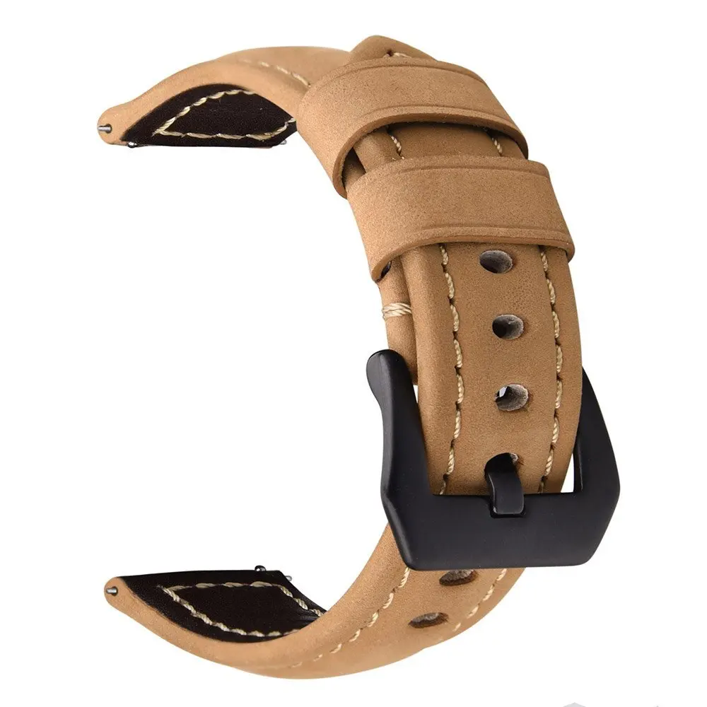 Ремешок кожаный для Huami Amazfit Stratos 2 2s 3 браслет Pace GTR 22 мм|Смарт-аксессуары| |