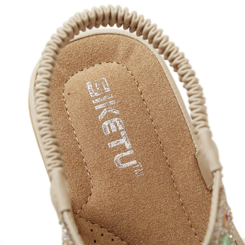 Высокое Качество Плоские Сандалии 2017 Лето Новый Стиль Чешские Моды Женщин Пляж