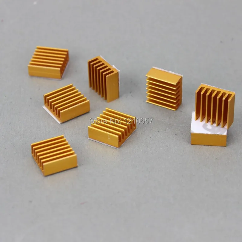 100 шт./партия золотой оптовая продажа алюминиевый радиатор охлаждающие радиаторы