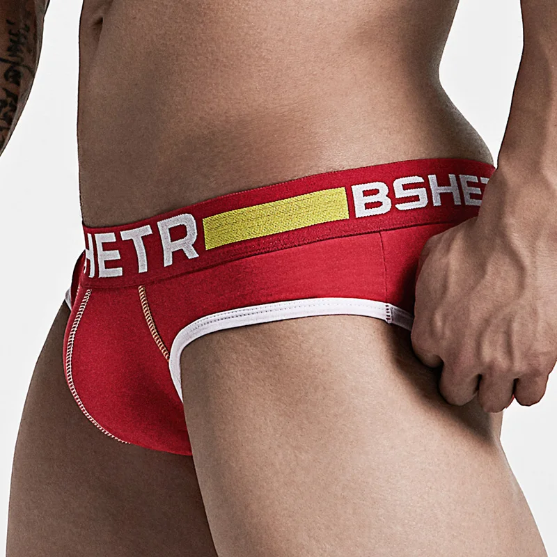 3 Colors BSHETR Brand Mesh Briefs Male Underwear Style Sexy Gay Men Slip Cueca Pennis Pants Soft Underpants |