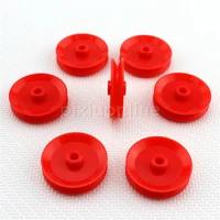 5pcspack j346 29mm red abs belt pulley model mini belt transmission pulley diy parts free shipping russia