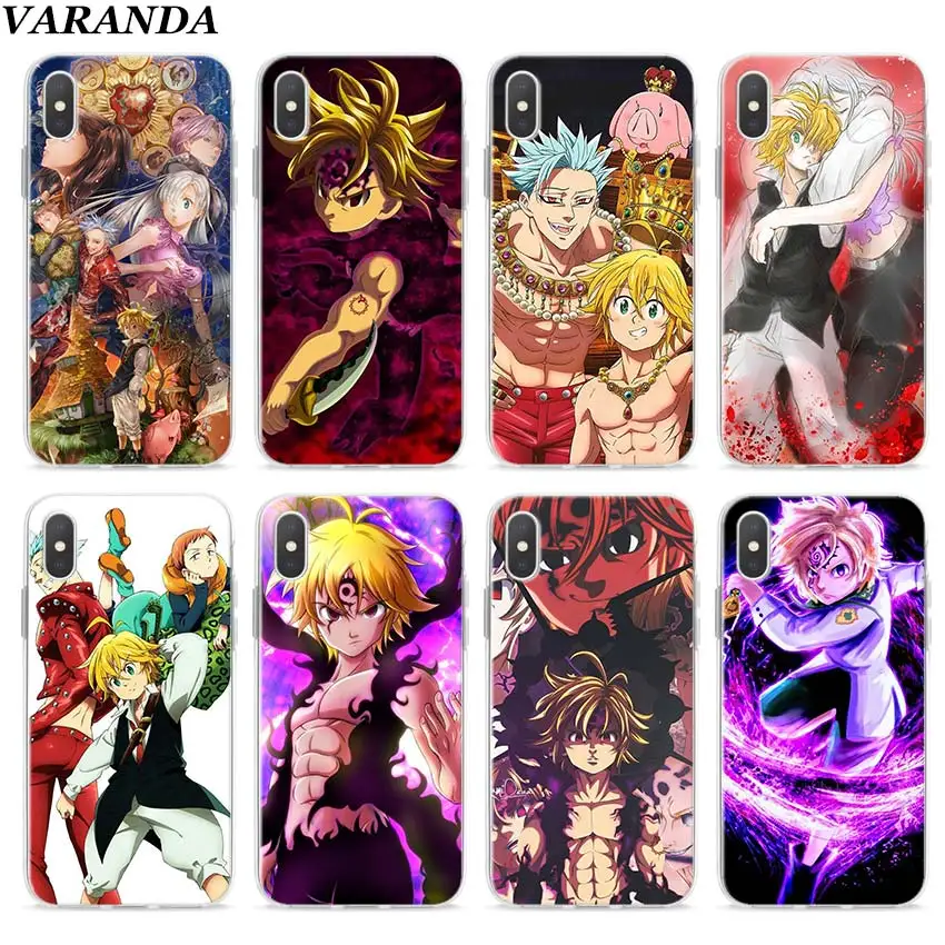 Прозрачный чехол Nanatsu no Taizai Seven Deadly Sin для Apple iPhone 11 Pro Max 7 8 Plus 6 6s Plus 5 5S X XR XS TPU мягкий чехол s Coque