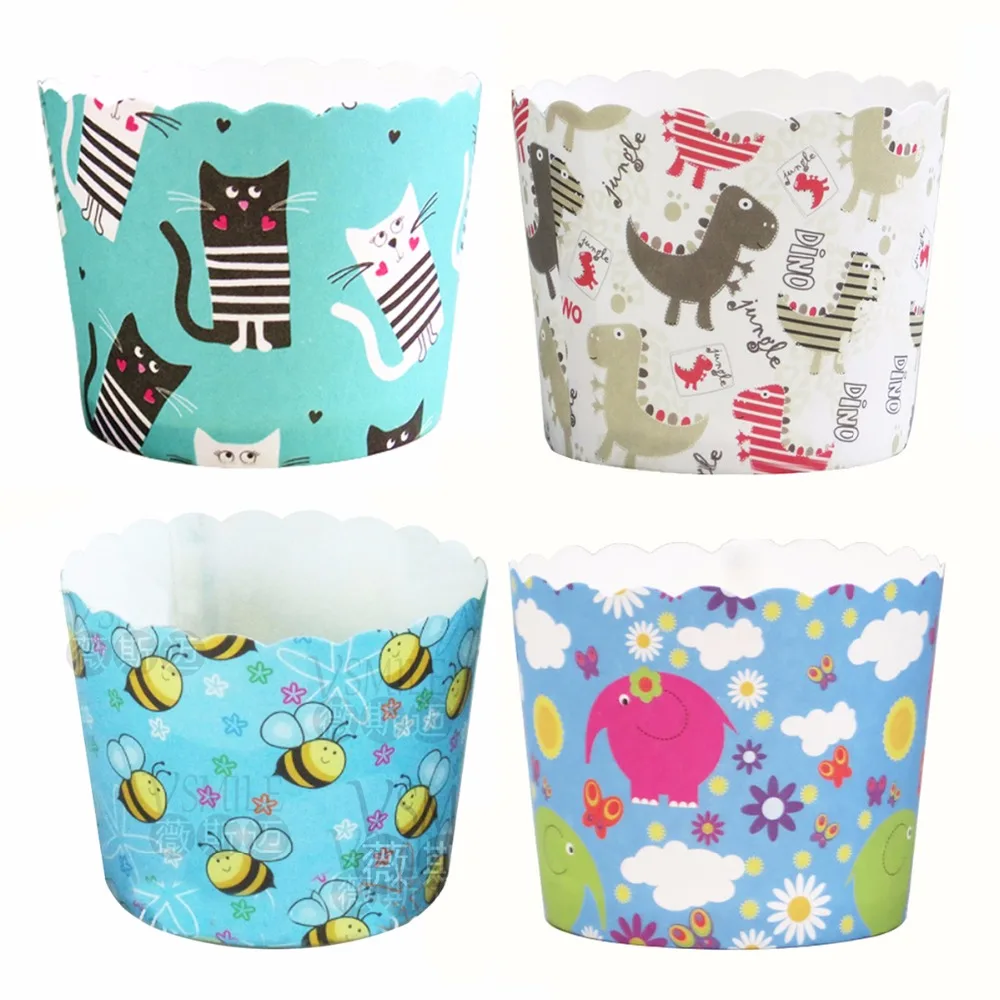 50 шт./пакет милый слон собака утка обезьяна лев цветы красная роза веселая бумага