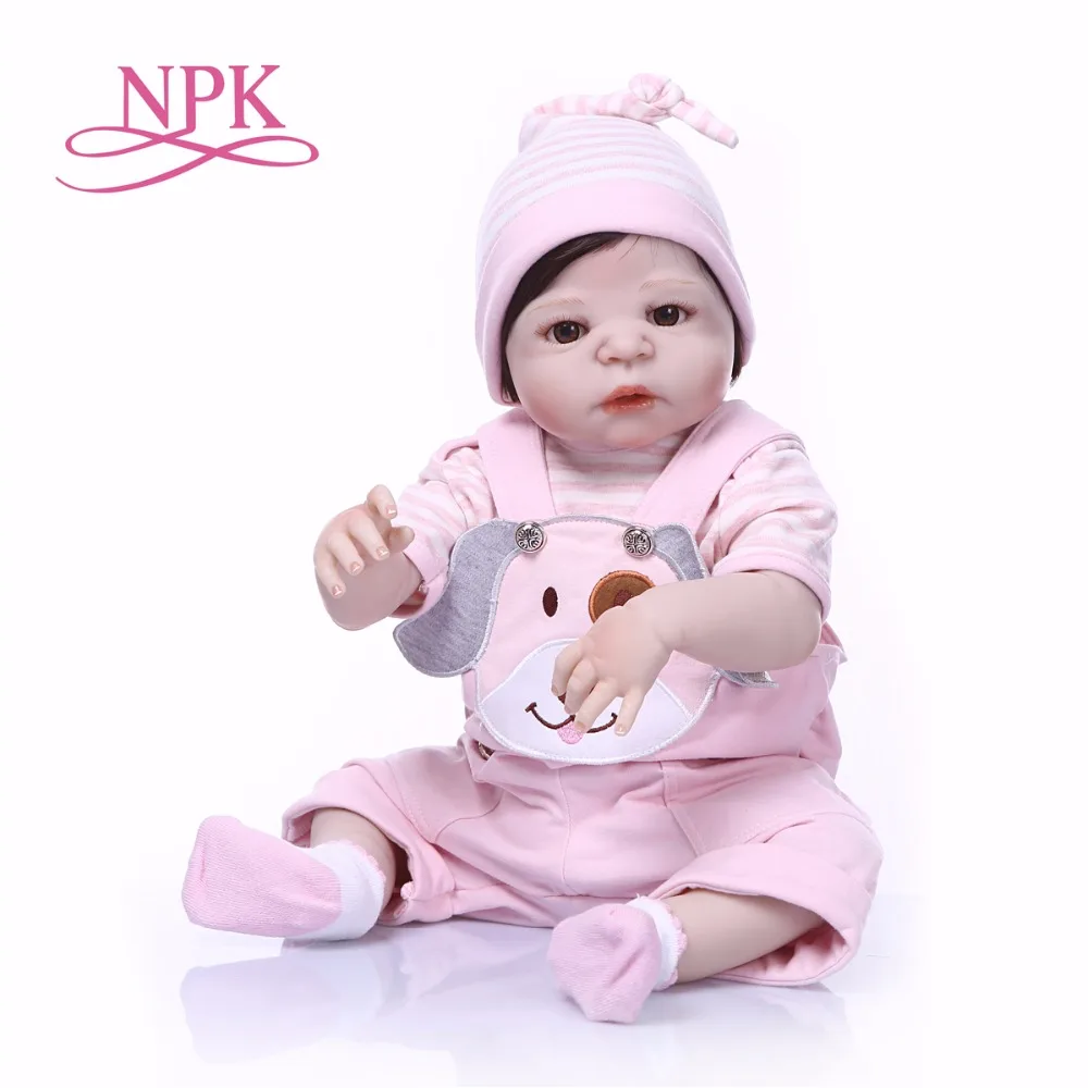 Полностью силиконовая кукла NPK для новорожденных Реалистичная младенец игрушка