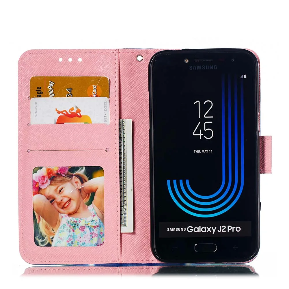 Флип-чехол для Samsung Galaxy J2 J 2 2018 250 J250 SM-J250F/DS SM J250F/DS SM-J250 SM-J250F чехол 3D кожаный телефона