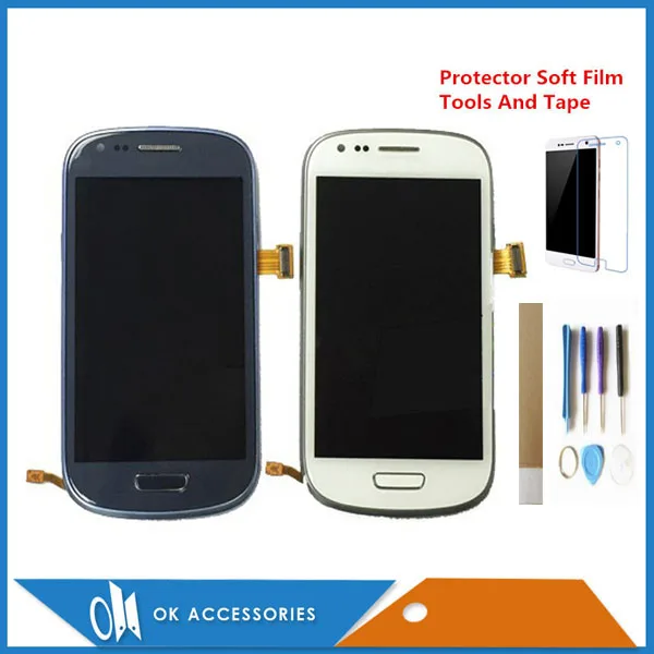 ЖК дисплей с сенсорным датчиком для Samsung Galaxy SIII S3 Mini i8190|Экраны мобильных