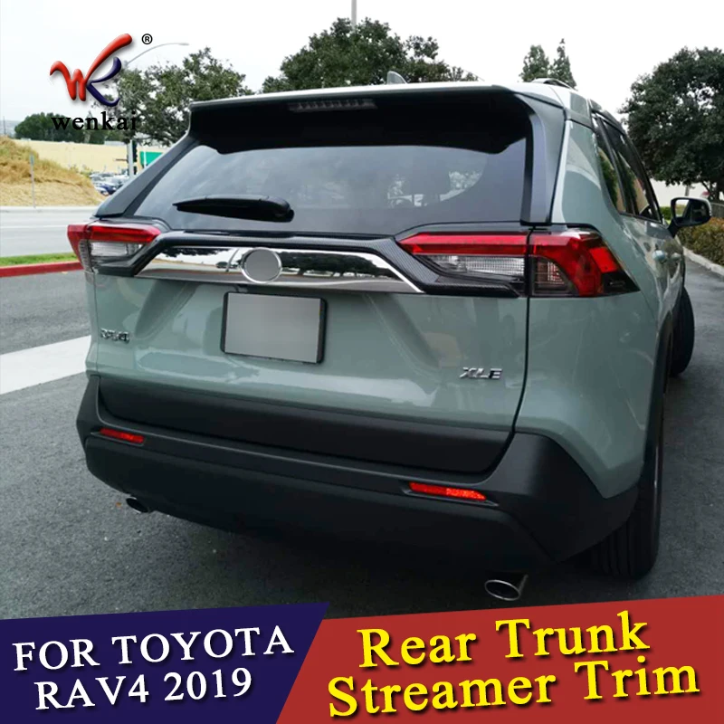 Высококачественная хромированная накладка на багажник из АБС пластика для Toyota