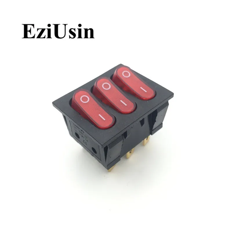 1 шт. ВКЛ-ВЫКЛ KCD2-3101N 9Pin зеленый красный светильник Лодка Автомобильный кулисный
