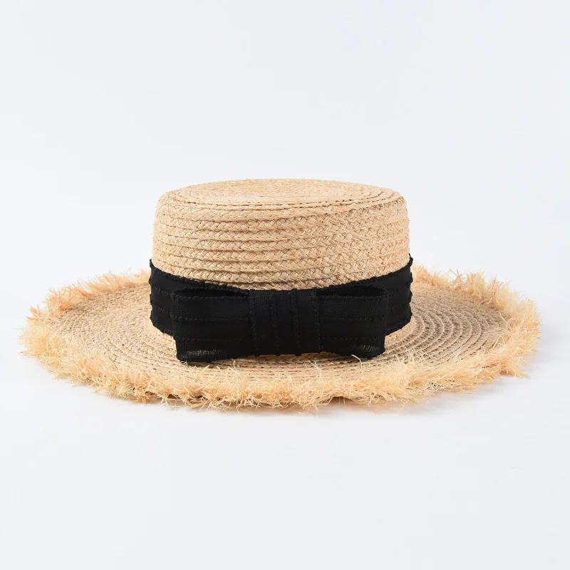 Шляпа от солнца USPOP из рафии женская модная пляжная Панама с широкими полями