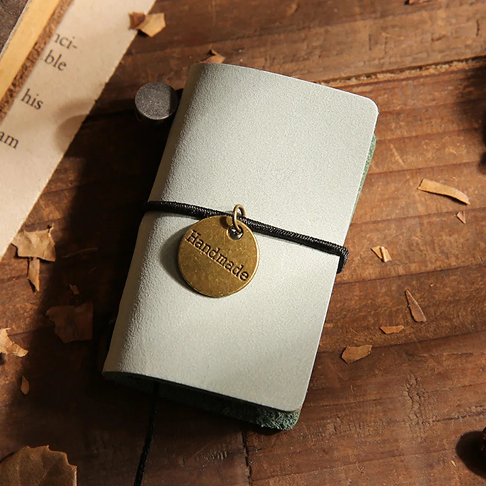 School Supply Diary Bandage Daily Memo Portable Notepad Mini Journey Vintage Retro Cowhide Cover Notebook Traveler | Канцтовары для