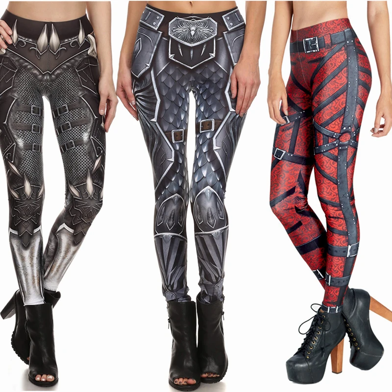 2019 Женские легинсы комикс бандажные штаны тонкие с высокой талией Spendex зимние
