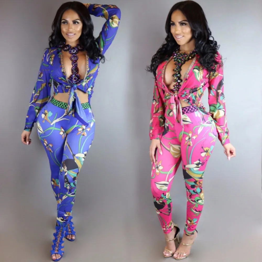 2017 Сексуальная печати женщины комбинезон многоцветный Боди С Колье Женщины