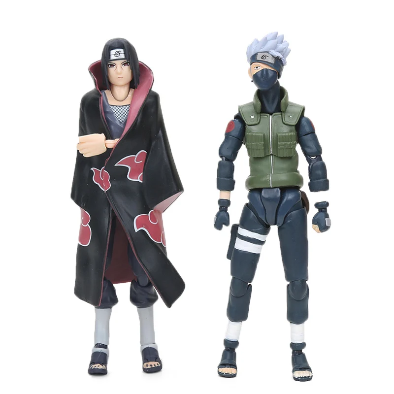 Itachi and Kakashi 2 шт./компл. фигурка Саске Наруто намиказе Минато Хатаке Какаши Экшн фигурки «Наруто» Коллекционная Фигурка Игрушки - Цвет: Itachi and Kakashi