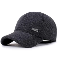 bing yuan hao xuan new arrival winter spring autumn sport baseball caps with ears warm winter hat for men golf hat