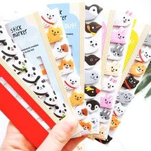 Kawaii блокнот для заметок, креативный милый кот, панда, Липкие заметки, индекс, отправлено, это планировщик, канцелярские товары, школьные принадлежности, бумажные наклейки
