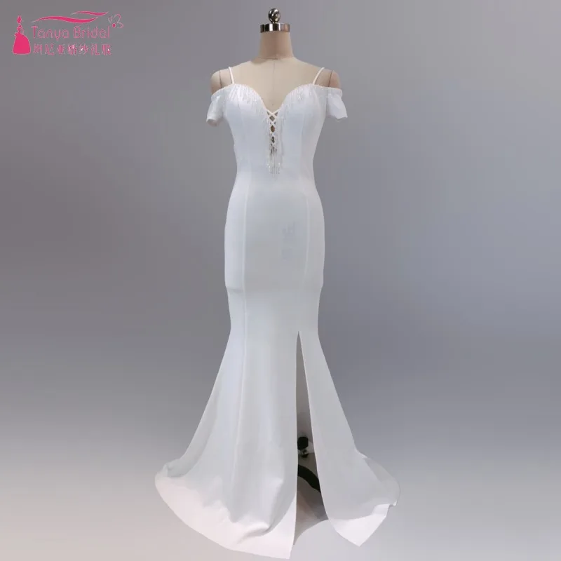 Длинные платья подружки невесты настоящая Русалка с V образным вырезом и