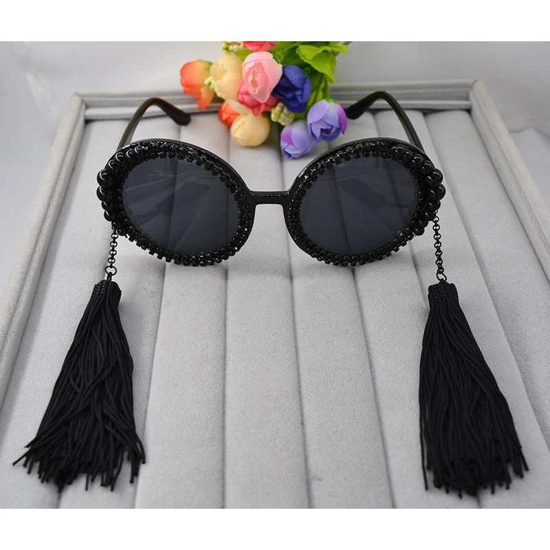 

Belmon Fashion Baroque Sunglasses Women Brand Designer Round Sun Glasses For Ladies UV400 Oculos de Sol Female Sunglass RS660