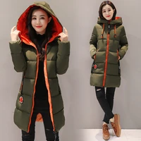 2021 winter cotton jacket women parkas new thick warm hooded student coat plus size fashion female long cotton padded jacket 3xl