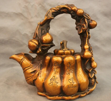 Бесплатная доставка 11 ''Китайский Старый чайник вырезает тыкву в форме