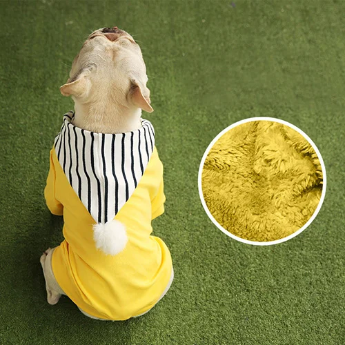 Yellow A Fleece Хлопковые Толстовки для собак; флисовая одежда для щенков; Одежда для собак; теплая одежда для щенков; Джемперы; товары для дома; аксессуары; товары - Цвет: Yellow A Fleece