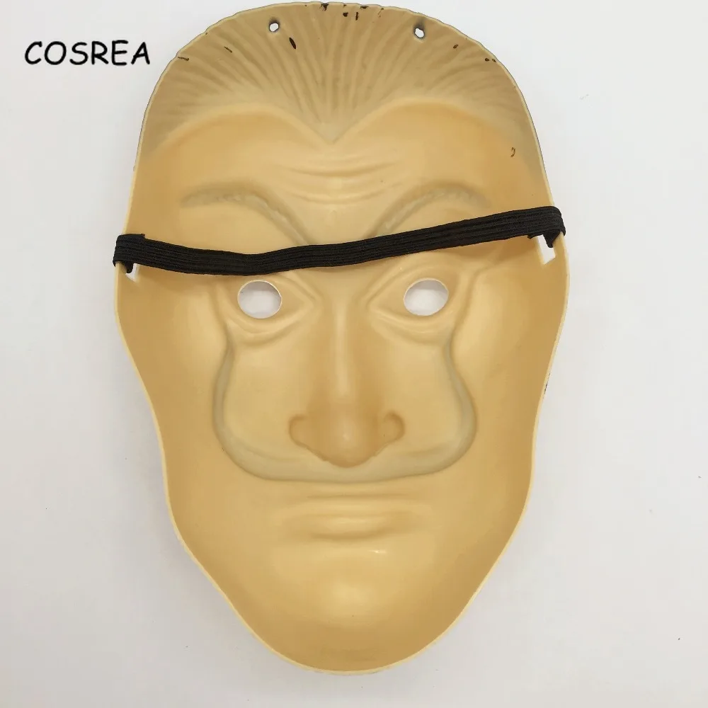COSREA Salvador Dali карнавальный костюм ла Каса де Papel необычный красный комбинезон маска
