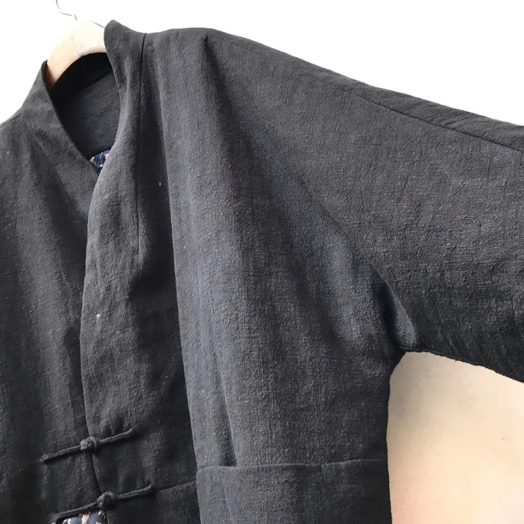 Куртка кардиган на кнопках из хлопка тонкая Свободная куртка в стиле летучая