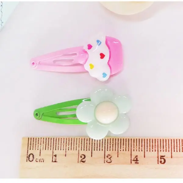 10 шт./лот мультфильм детские заколки для волос маленьких детей с цветочным узором
