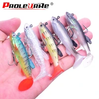 1pcs silicone jigging wobblers soft bait 7 5cm 12 5g artificial lures sea fishing tackle t tail swimbait for bass carp pesca