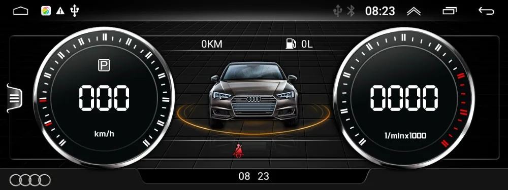 COIKA Android 9,0 автомобильная Система головное устройство для Audi A4 A5 2009- gps NAVI Carplay wifi Google BT AUX ips сенсорный экран 2+ 32 Гб ram