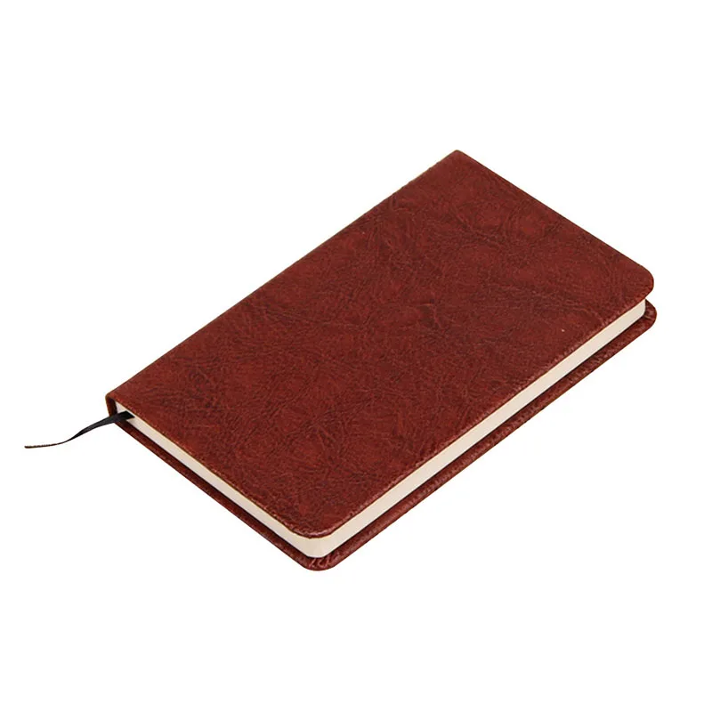 

EZONE 1PC Leather Cover Notebook A7/B6/A6/A5 Size 160 Pages Office Metting Memo Simple Style School Students Diary Stationery