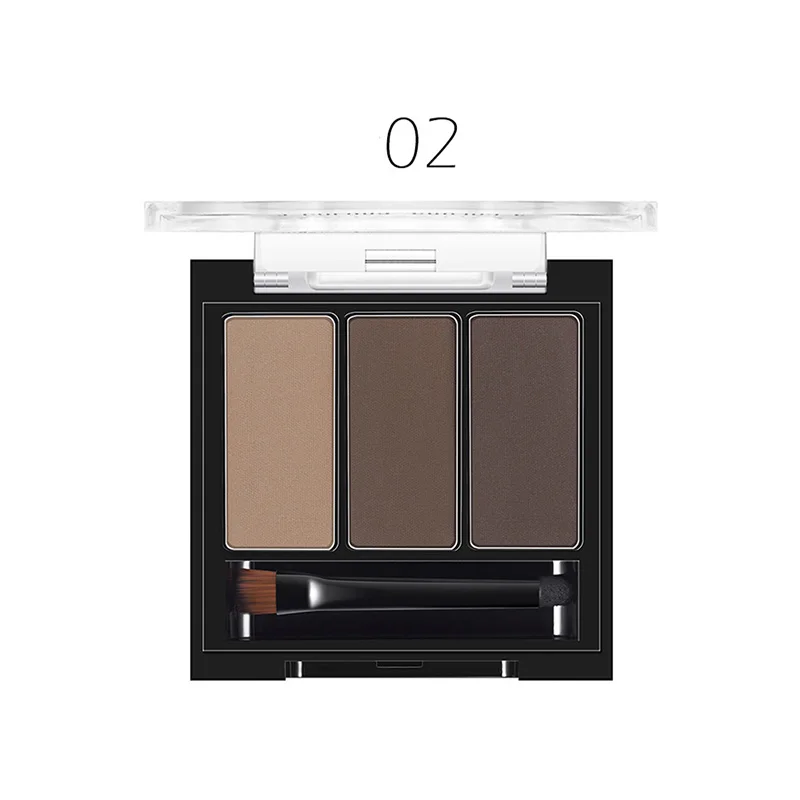 1 бровей крем косметический кисти + зеркало коричневый Черный Eye Brow Powder