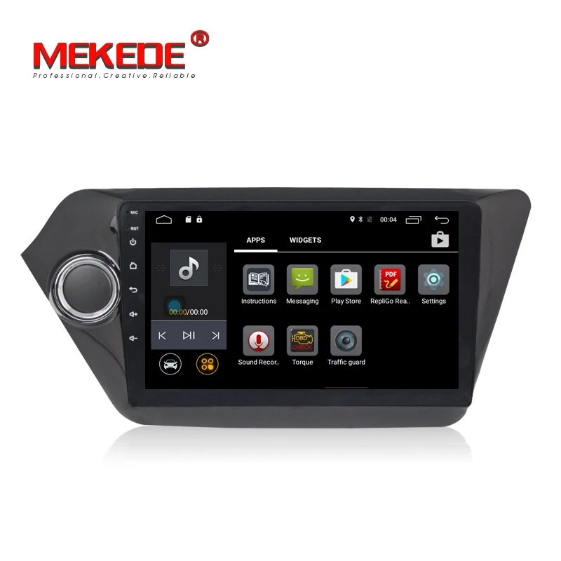 4G LTE Android7.1 автомобильный DVD gps плеер для Kia k2 RIO с wifi blutooth 1024*600 емкостный экран 2 Гб ram