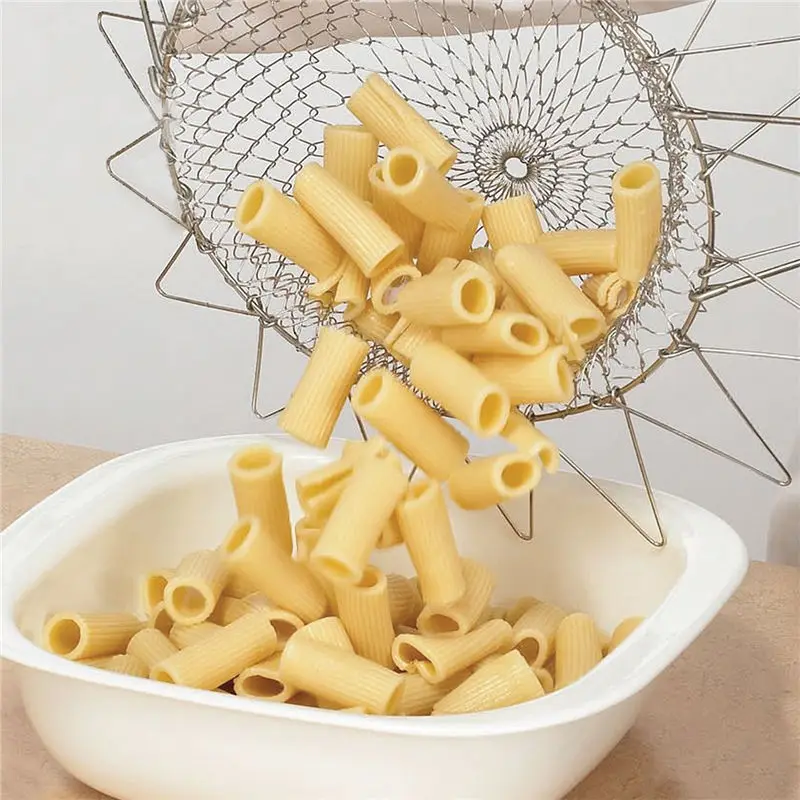 1 шт. складная промывка паром деформация Fry Chef French Basket Волшебная корзина сетчатая