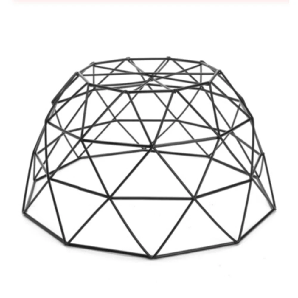 Геометрическая пустотелая корзина из железной проволоки фруктовая домашняя для
