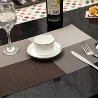 2pieces set kitchen table mat set de table pvc placemat table napkin lattice pattern coaster posavasos decorative placemats