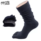 Cody Стальные длинные мужские хлопковые повседневные мужские рандомные модные мужские носки с пятью пальцами 2 партлот