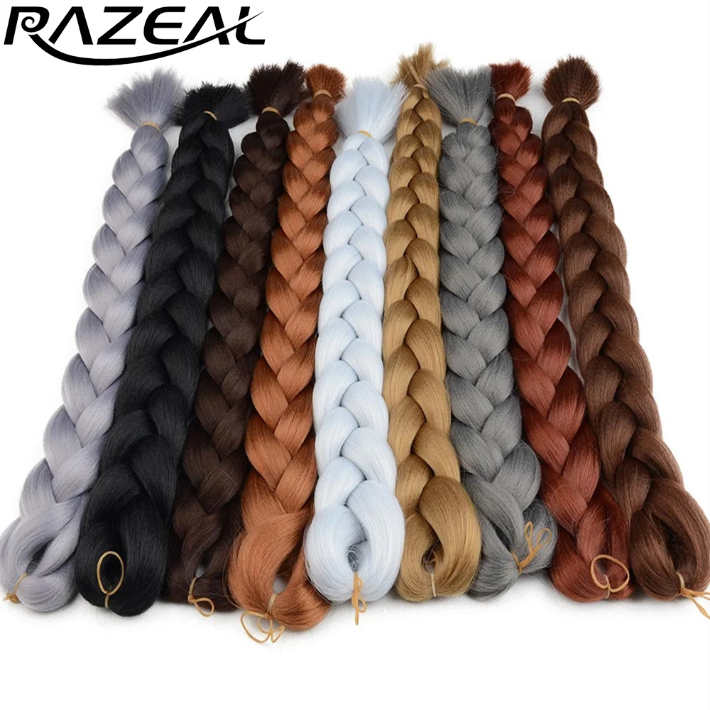Razeal 24 '飽 г огромные косички плетение волос Плетение волос&quot канеколон