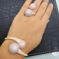 godki luxury disco ball african bangle ring set fashion jewelry sets for women wedding engagement brincos para as mulheres 2018