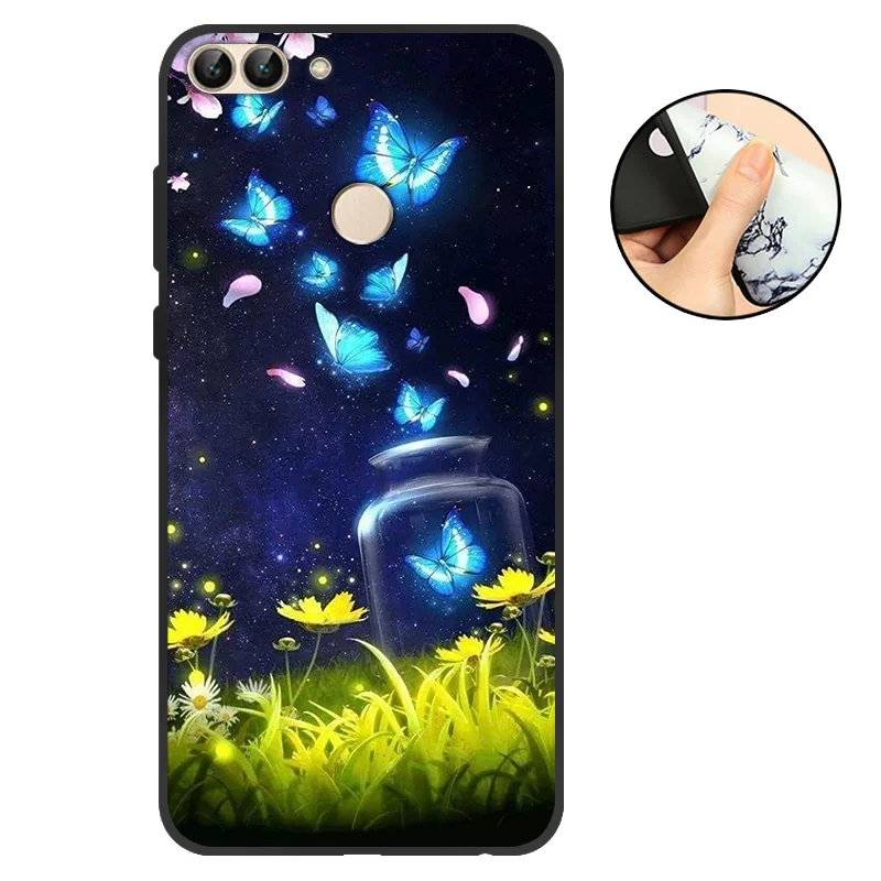 BLD22 Для huawei P Smart чехол-накладка для телефона для Funda huawei P Smart чехол s силиконовый матовый Мягкий ТПУ для huawei P Smart - Цвет: BLD22