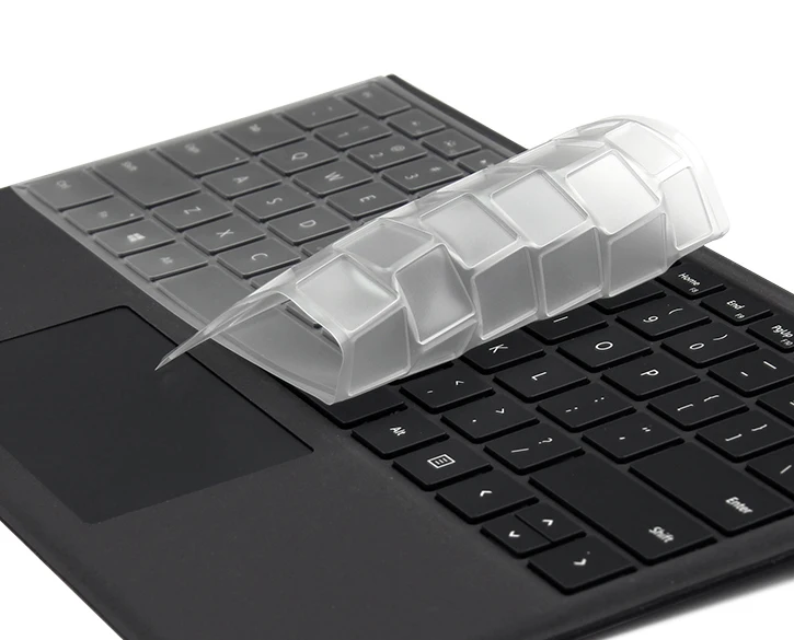 XSKN for Microsoft Surface Pro 5 Type Cover Keyboard Skin Clear TPU Translucent Dust-proof Proector Sticker Film | Компьютеры и офис