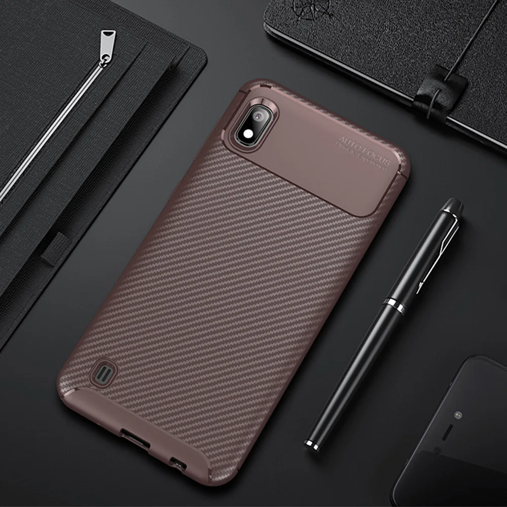 Для samsung Galaxy A10 чехол Роскошный чехол из углеродного волокна полный защитный чехол для телефона для Galaxy A 10 чехол противоударный бампер оболочка