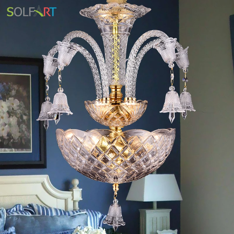 SOLFART хрустальная люстра 90-260 в подвески для люстры стеклянные современные