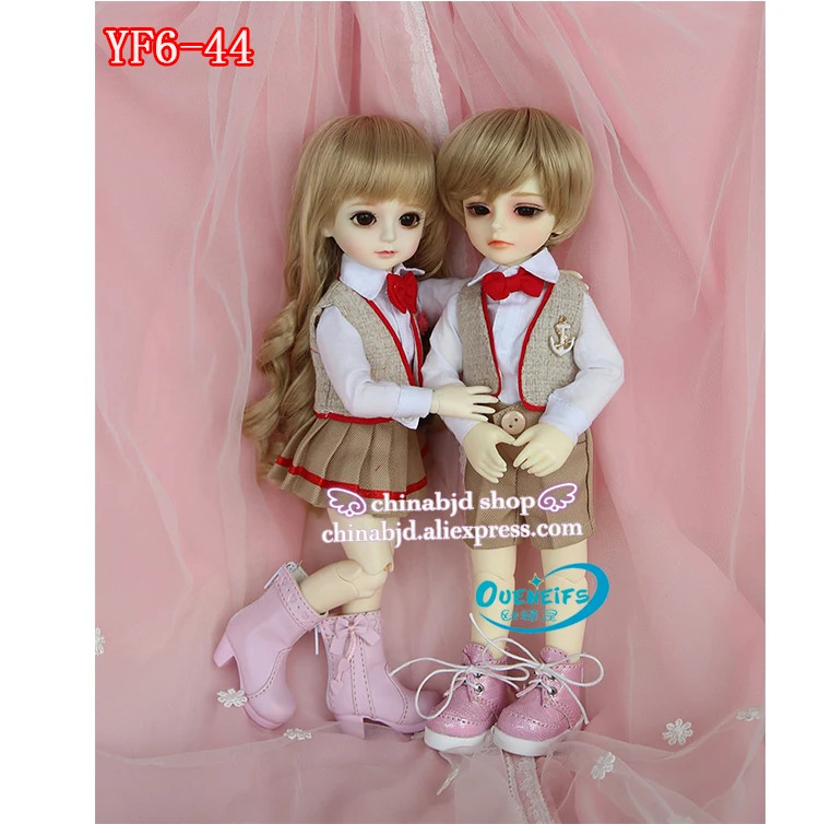 Одежда для куклы BJD SD 1/6 футболка с длинными рукавами и жилет юбкой бюстом или