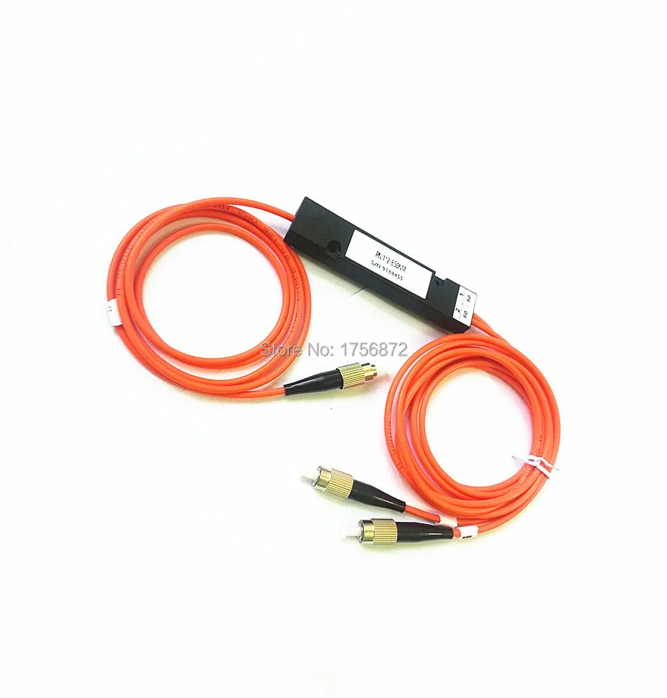 1x2 FBT Splitter Module 50:50 Multimode Fiber Optic Coupler Box FC/UPC Connector 1meters | Equipment