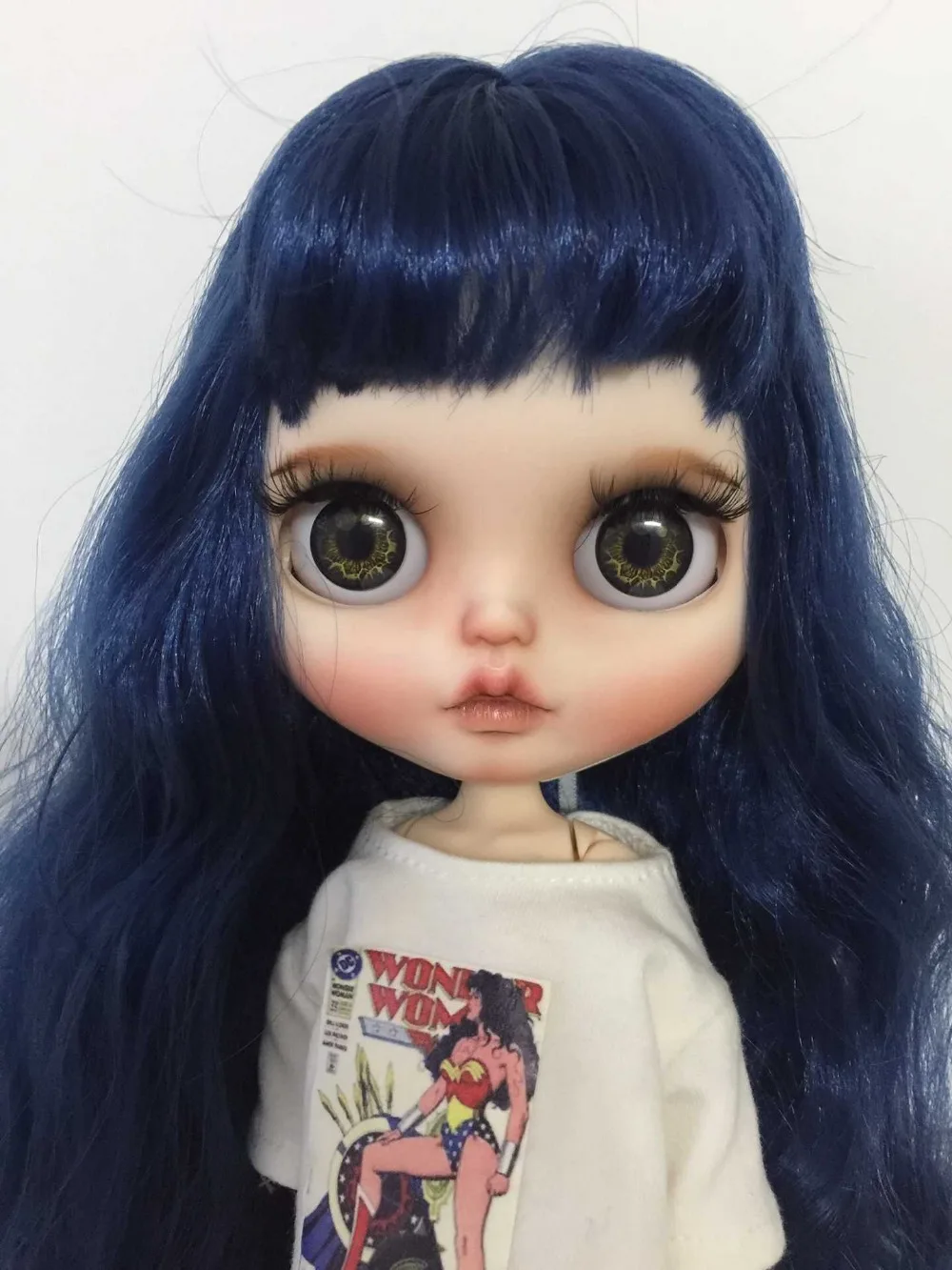Кастомизация кукла Обнаженная blyth кукла милая кукла голубые волосы 201904